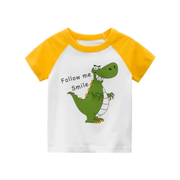 Bērnu Apģērbs Vasaras Zēni Īsām Piedurknēm T-krekls Zēniem Topi Dinozauru Sērija