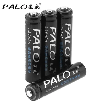 4gab/daudz PALO AAA Uzlādējamās Baterijas 1,2 V 600mAh Ni-MH NiMH AAA Baterijas ar Drošības pārspiediena Vārsta Tālvadības Toy Camera