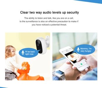IP Kamera Bezvadu Smart WiFi Kamara Home Security WI-FI, Audio un Video Ieraksts Novērošanas Kameru Baby Monitors HD Mini CCTV Kameras