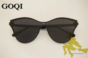 GOQI 2018 Modes sieviešu polarizētās krāsains flash polarizētās saulesbrilles ,metāla rāmis sievietēm ieplests ,iepirkšanās festivāls saulesbrilles