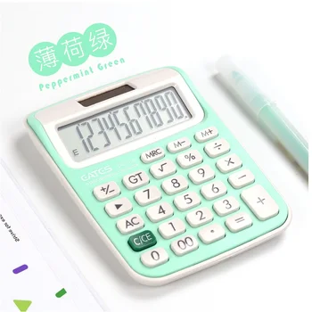 10 Ciparu Galda Kalkulators Lielas Pogas Finanšu Uzņēmumu Grāmatvedības Instruments, Rozā, Zaļā, Zilā lielas pogas portatīvo ar siksniņa