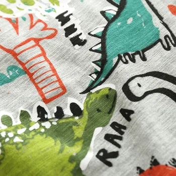 Augstas kvalitātes Zīmola Vasaras zēni meitene t krekls Jurassic Pasaules dinozauru Print Kokvilnas Bērnu t-veida topi, bērnu Apģērbs Bērnu apģērbs