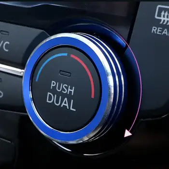 Cotochsun 2gab/komplekts Alumīnija sakausējuma gaisa kondicionētājs regulēšanas poga, Gadījumā, Nissan X-Trail-2019 auto piederumi auto-stils