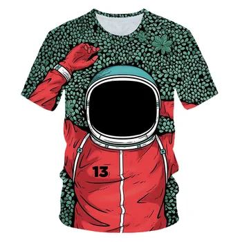 2020. gada Vasaras Zēns Meitene Drēbes Astronauts Galaxy Telpa T-kreklu Dizaina 3D t-krekli Bērnu T-krekli Iespiestas Bērnu ikdienas atdzist Tshirt