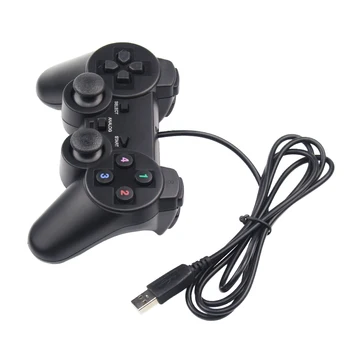 Vadu USB 2.0 Melns Gamepad Kursorsviru Joypad Spēļu Kontrolleris PC Klēpjdators Aveņu Pi 3 PS3 Sony Playstation