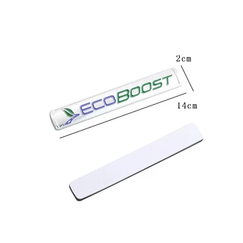 3D Metāla Ecoboost Logo Automašīnas Spārna Pusē Decal Aizmugures Bagāžnieka Emblēmas Nozīmīti, Uzlīmi, Ford Ecoboost RANGER Mustang Motora Car styling