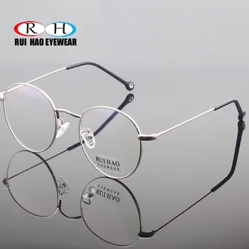 3 Krāsu Rui Hao Briļļu Retro Brilles Rāmis Tautas Apaļo Briļļu Rāmji Modes Optisko Briļļu Recepti