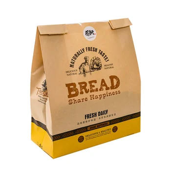 50 Gab. Maizes Soma Ar Logu Kraft Papīra Maiss Pārtikas Iepakojums, Lai Skolas White Cepšanas Toast Maizes, Maizes Maisiņus Ar Uzlīmi