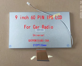 9 Collu Auto Navigācijas Universal LCD 60pin 1024*600 JAUNU IPS Radio 210*126mm Carplay TXD090HIH-60