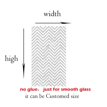 Stikla uzlīme Pielāgoto izmēru, vitrāžas nav-līme necaurredzamas Plēves adhesive vinyl Statiskā Piekļauties matēta Nordic office
