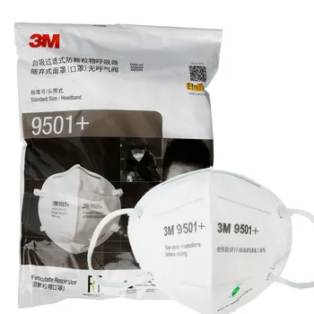 3M Maska 9501+ 9502+ Respiratori Maskas Multi Layer Filtrs Pret putekļiem PM2.5 Daļiņu Izjādes Aizsardzības Mutes, Sejas Drošības Maska