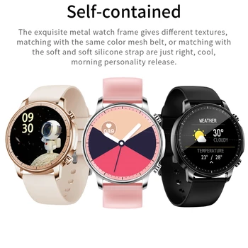 Sākotnējā V23 Pro Temperatūra Smart Skatīties IP67 Full Touch Fitnesa Tracker asinsspiediens Sieviešu Sporta Smartwatch