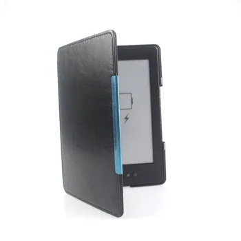 Pu ādas magnētisko vāciņu Priekš Amazon kindle 4 Kindle 5(Modle:D01100) aizsardzības ebook eReader uz lietu