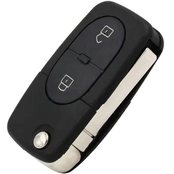 2 Pogu Flip Locīšanas Tālvadības Auto Atslēgu 433Mhz ID48 Čipu 4D0837231R Audi A2 A3 A4 A6 A8 TT Veci Modeļi
