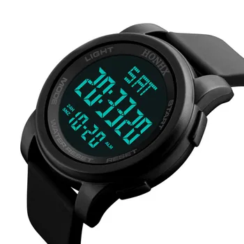 Sporta Skatīties Vīrieši Ciparu pulkstenis LED Skatīties Vīriešu rokas Pulkstenis zegarek elektroniczny zegarki reloj digitālo hombre reloj hombre digitālās