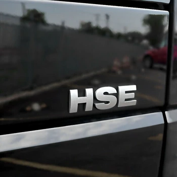 Matēts Sudrabs Vēstuli HSE Uzlīme Tailgate Decal Aizmugures Emblēmu Land Rover Range Rover