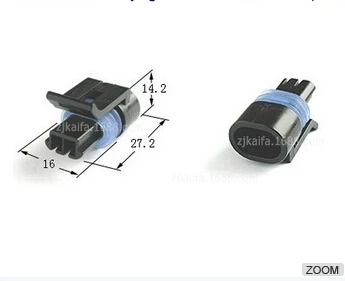 20 Uzstādīt Delfi GM 2 Pin Female Sensors Savienotājs 12162193