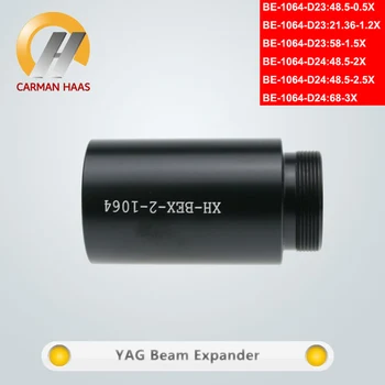 Carmanhaas Šķiedras YAG 1064nm1.5X 2X 2.5 X 3X Staru Expander Lāzera Marķējums Griešanas M22*0.75