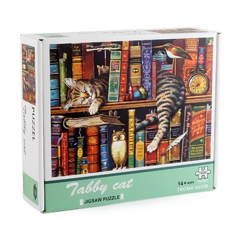 Slinks Kaķis 1000 Puzzle Gabalus Jigsaw Puzzle Pieaugušajiem Bērniem