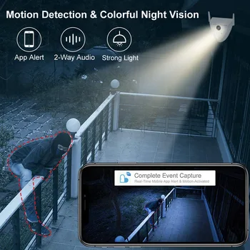 1080P Āra IP Kameras Telpās WiFi Cam CCTV Monitors Krāsains Nakts Redzamības Home / Pagalmā / Store Uzraudzības Drošības Kameru