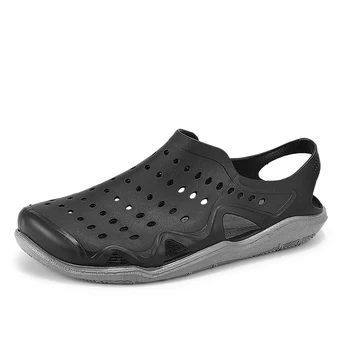 Hombres sandalias Podu LiteRide agujero zapatos Crok zuecos de goma para hombres Unisex calzado para jardín negro Cro