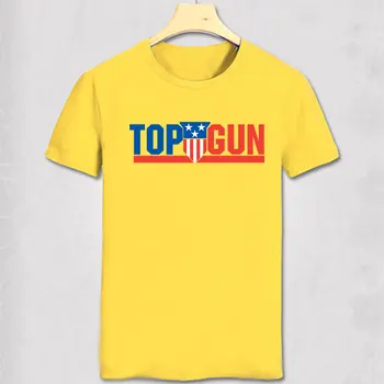 Top Gun T Krekls Gaisa Spēku Militārā Stila Modes Cilvēks, Kokvilnas, Ar Īsām Piedurknēm Tee Klasisko Filmu TShirt