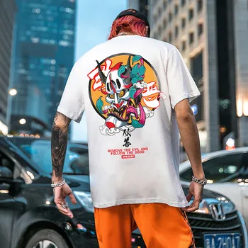 UPRIISING harajuku TEE Jūra pavisam iela personības Gara Hip hop T KREKLS Eiropā un Amerikā Īsām piedurknēm t-krekls