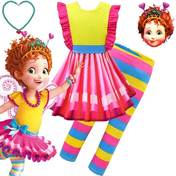 Fancy nancy kleitu Bērniem, Bērnu Fancy Dress Up Cosplay Kostīms Puse unicorn Drēbes Iedvesmoja Tutu Kleita moana Baby Meitenes Legging