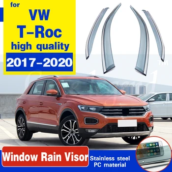 Par Volkswagen VW T-Roc T Roc 2017 2018 2019 2020 Sānu Logu Deflektori Auto Vēja Vairoga Saules Ēnā Markīzes Nojumes Sargi