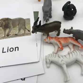 Bērnu Montessori Dzīvnieku Atbilstības Kartes Izziņas Mīklas Izglītības Rotaļlietas Pirmsskolas Toddler Languag Mācību Karšu Salīdzināšanas Spēle