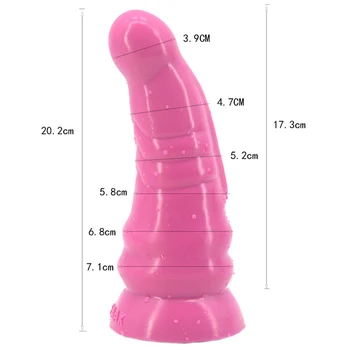 FAAK 20.2x7.1cm medicīniskā silikona Butt Plug anālās seksa rotaļlietas, Prostatas Masāža G spot stimulators anālais dildo Dzimuma Produktu Sieviete Gejs