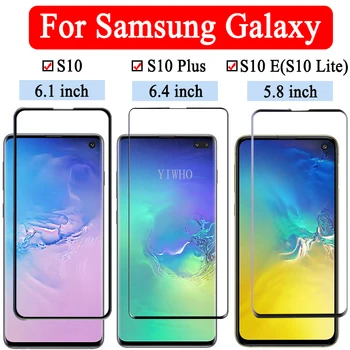 10pcs 3D Pilnībā Izliektu uz Samsung Galaxy Piezīme Plus 10 S10 Lite E S9 Pro Rūdīta Stikla Ekrāna Aizsargs Note10 S10e Dropshipping
