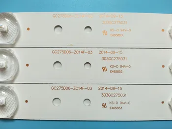 3 pgs/set LED Retroilumination sloksnes GC275D06-ZC14F-03 303GC275031 par 28PHF2056/T3 1 gab= 6led