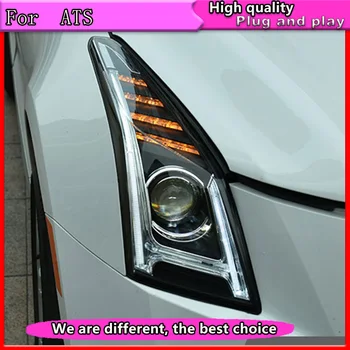 Auto Stils par Cadillac ATS LED Lukturu-2018 ATS VISS, LED dienas gaitas lukturi galvas gaismas Piederumi hid komplekts led pagrieziena signālu