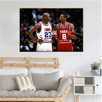 Kobe Bryant Basketbolists Karstā Pārdošanas Plakātu Īpašo Klasisko Sporta Motivācija Audekla Sienas Mājas Apdare