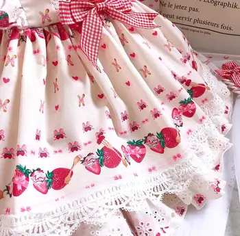 Spānijas Lolita princese kleita Mežģīņu Izšūšanas drukāt salds gudrs bumbu kleita dzimšanas diena Lieldienu kleita meitenēm vestidos Y3100