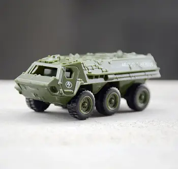 Mini 1 / 72 sakausējuma militārais modelis, metāla/plastmasas rotaļu automašīnas, II Pasaules Kara ainas, bruņotā transportlīdzeklī un tvertnē