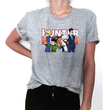 Grafiskais T Krekls, Hunter X Hunter Anime Cosplay O-veida Kakla Īsām Piedurknēm T 90s Modes Apģērbu, Sieviešu, Vīriešu t-veida Topi, Funny T Krekli