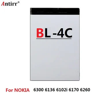 Antirr BL-4C, BL 4C Augstas Ietilpības Akumulators BL4C Jaunas Rezerves Baterijas Nokia 6300 6136 6102i 6170 6260 Bezmaksas Piegāde