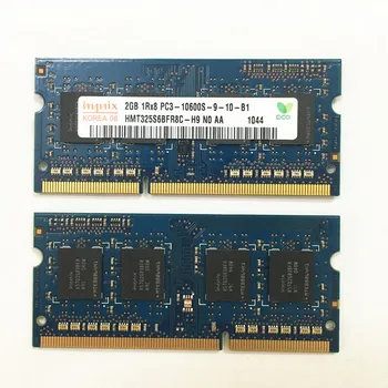 Hynix ddr3 rams 2GB 1RX8 PC3-10600S-9-10-B1/B2 DDR3 2GB 1333MHz klēpjdatoru atmiņas 1.5 V