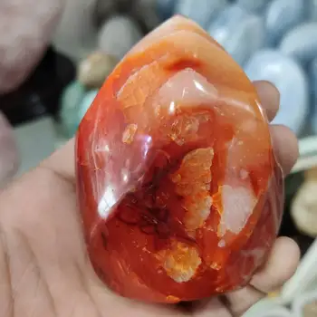 1gb 400-450g Dabas Sarkano Agate lāpu pulēta quartzcrystal Paraugu Dzīšana
