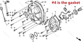 Motora pulser vāka blīve Honda CBR600 F2 F3 SJR 91-98 CBR900RR 92-99 CB900F 919 02-07 CB600F 599 98-06 CBF600 N S 04-07