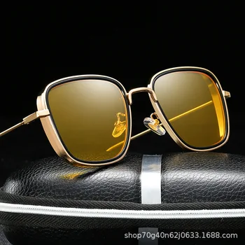 KABIR SINGH saulesbrilles vīriešiem, sievietēm 2020. gadam uv400 augstas kvalitātes lielais taisnstūris dzelteni zaļā tēja, saules brilles oculos de sol masculino