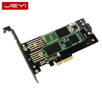 JEYI SK6 M. 2 NVMe SSD NGFF UZ PCIE X4 adapteris M, Taustiņš B Taustiņu dual interfeisa kartes Izmanto PCI Express 3.0 x4 2230-22110 Visu Izmēru m.2
