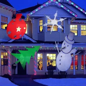 Halloween Dekorēšanai Šausmu Nams LED Modeļus, kas Pārvietojas Sniegpārsliņas Projektoru Ziemassvētku Brīvdienās Dārza Ainavu Partijas Apdare
