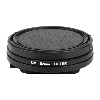 GloryStar Profesionālās 52mm UV Filtrs GoPro Hero 5 6 7 Black Darbības Kamera ar Objektīva Vāciņu Stiprinājums Go Pro 6 Piederumi