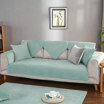 Dīvānu Pārvalki Dzīvojamā Istaba Pelēkā Krāsā Plīša Dīvāna Spilvenu, Dīvāna Aptvert Mūsdienu Minimālisma Stūra Dīvāns Dvieli spilvena