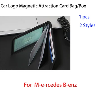 Par Mercedes Benzs AMGs GLC GLE E CLA GLA W204 W205 W203 W213 W176 W211 W209 SLK R171 Auto Logo Magnētisko Pievilkšanas Kartes Maisa/Kastes