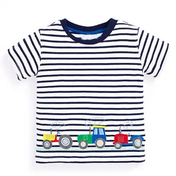 Zēnu Tops Vasaras 2018 Zīmolu Bērnu T krekli Zēnu Drēbes Bērniem Tee Kreklu Fille Kokvilnas Raksturs Drukāt Baby Boy Apģērbs