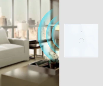 1/2/3Gang 1 Veids, WIFI Smart Touch Switch Kristāla Stikla Paneli APP Bezvadu Tālvadības pulti, Gaismas Sienas Slēdzi, kas Strādā Ar Alexa, Google Home